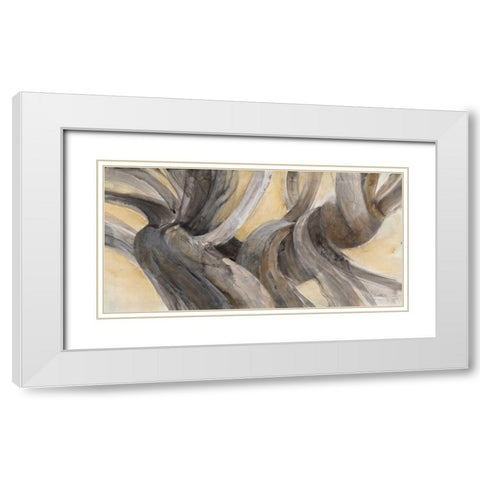 Driftwood III White Modern Wood Framed Art Print with Double Matting by Hristova, Albena