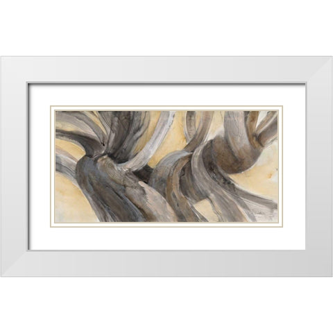 Driftwood III White Modern Wood Framed Art Print with Double Matting by Hristova, Albena