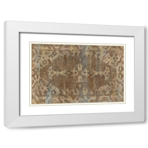 Exotic Weave White Modern Wood Framed Art Print with Double Matting by Hristova, Albena