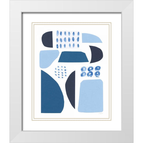 Cozy Cottage II White Modern Wood Framed Art Print with Double Matting by Prahl, Courtney