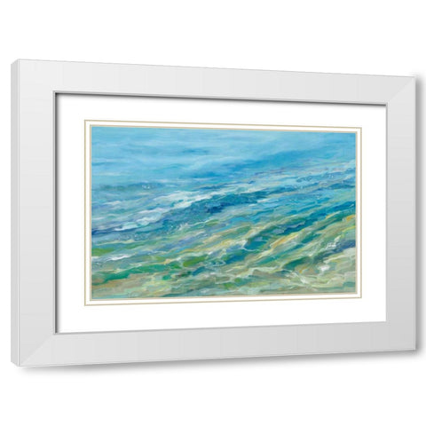 Seabed White Modern Wood Framed Art Print with Double Matting by Vassileva, Silvia