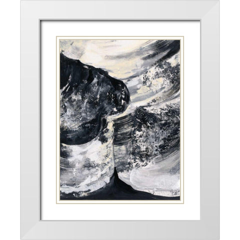 Graphic Canyon II White Modern Wood Framed Art Print with Double Matting by Vassileva, Silvia