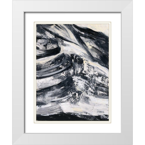 Graphic Canyon III White Modern Wood Framed Art Print with Double Matting by Vassileva, Silvia