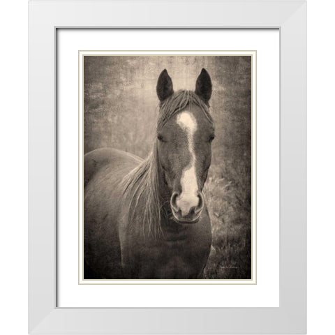 Heres Looking at You II White Modern Wood Framed Art Print with Double Matting by Van Swearingen, Debra
