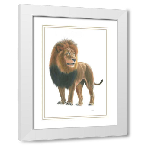 Wild and Free I White Modern Wood Framed Art Print with Double Matting by Wiens, James