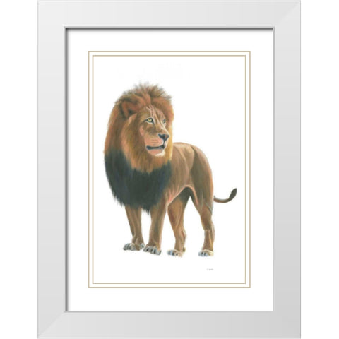 Wild and Free I White Modern Wood Framed Art Print with Double Matting by Wiens, James