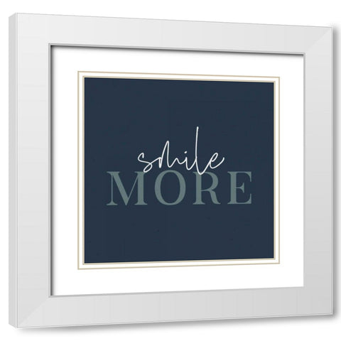 Daily Affirmations I White Modern Wood Framed Art Print with Double Matting by Wild Apple Portfolio