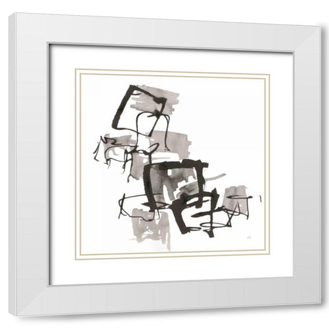 Boxed In II White Modern Wood Framed Art Print with Double Matting by Paschke, Chris
