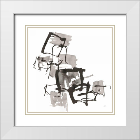 Boxed In II White Modern Wood Framed Art Print with Double Matting by Paschke, Chris