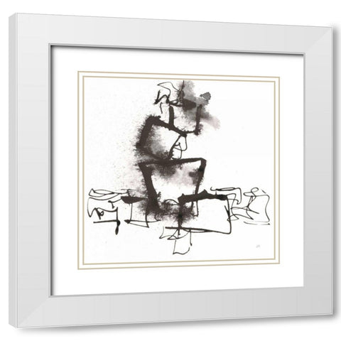 Breaking Out I White Modern Wood Framed Art Print with Double Matting by Paschke, Chris