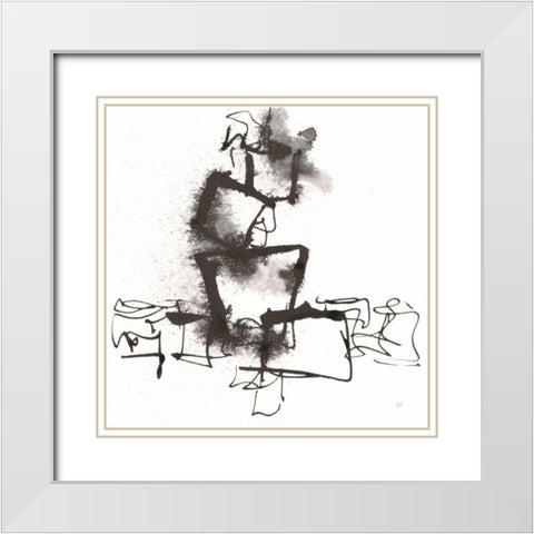 Breaking Out I White Modern Wood Framed Art Print with Double Matting by Paschke, Chris