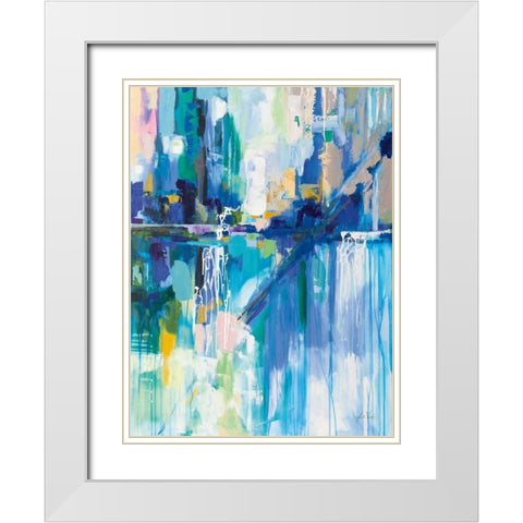 Thru the Glass White Modern Wood Framed Art Print with Double Matting by Vertentes, Jeanette
