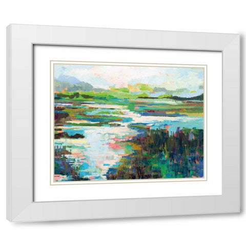 To and From White Modern Wood Framed Art Print with Double Matting by Vertentes, Jeanette