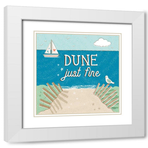 Sea and Me II White Modern Wood Framed Art Print with Double Matting by Averinos, Melissa
