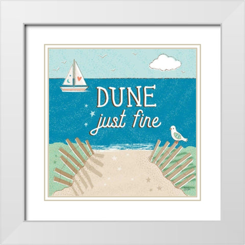 Sea and Me II White Modern Wood Framed Art Print with Double Matting by Averinos, Melissa