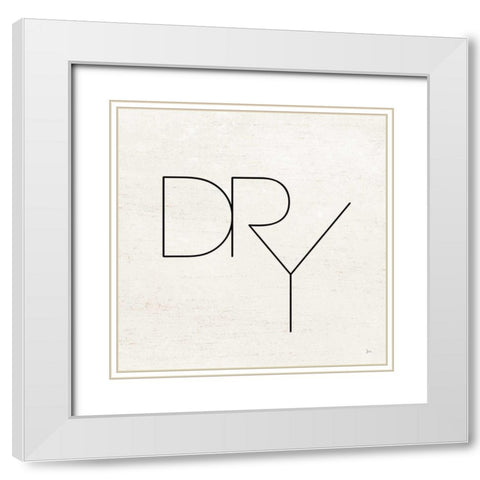 Wash Dry Fold II White Modern Wood Framed Art Print with Double Matting by Aiken, Jess