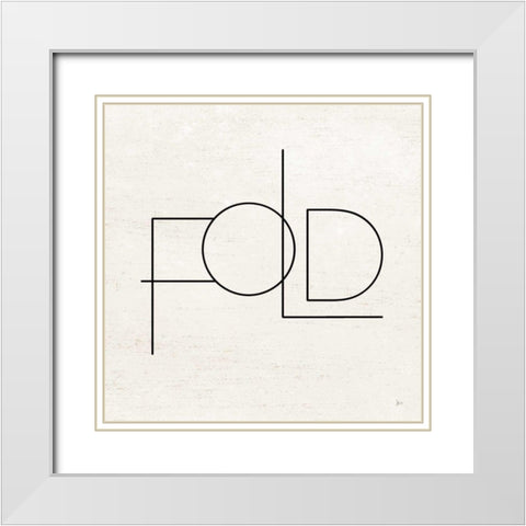 Wash Dry Fold III White Modern Wood Framed Art Print with Double Matting by Aiken, Jess