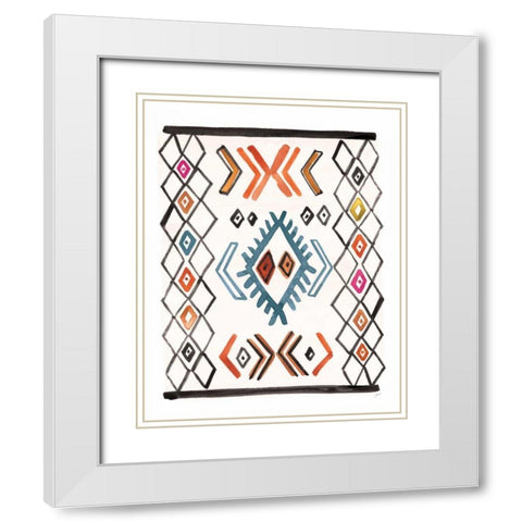 Berber Rug VIII White Modern Wood Framed Art Print with Double Matting by Panganiban, Karyn