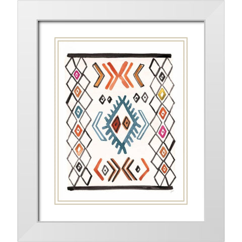Berber Rug VIII White Modern Wood Framed Art Print with Double Matting by Panganiban, Karyn