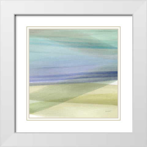 Soft Summer IV White Modern Wood Framed Art Print with Double Matting by Charro, Mercedes Lopez