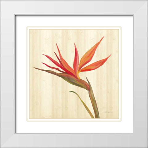 Tropical Garden IV White Modern Wood Framed Art Print with Double Matting by Vassileva, Silvia