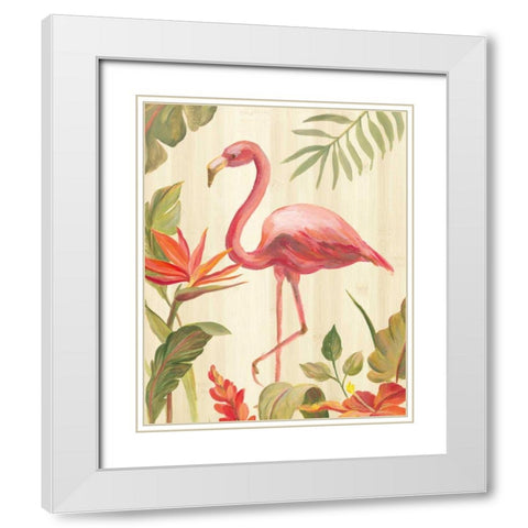 Tropical Garden X White Modern Wood Framed Art Print with Double Matting by Vassileva, Silvia