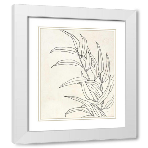 Eucalyptus II White Modern Wood Framed Art Print with Double Matting by Panganiban, Karyn