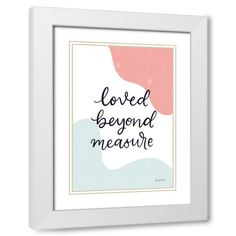 Blush Nursery II White Modern Wood Framed Art Print with Double Matting by Thorns, Becky