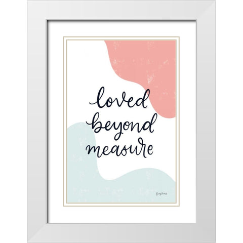 Blush Nursery II White Modern Wood Framed Art Print with Double Matting by Thorns, Becky