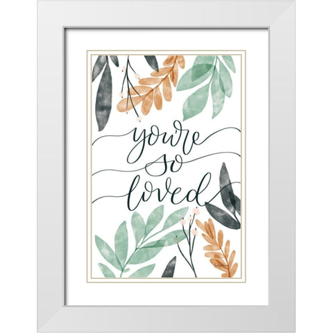Sage Sayings II White Modern Wood Framed Art Print with Double Matting by Thorns, Becky
