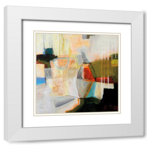 Bell Island Cove White Modern Wood Framed Art Print with Double Matting by Davies, Jane