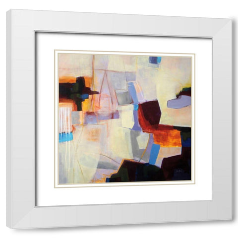 Ferries Come and Go White Modern Wood Framed Art Print with Double Matting by Davies, Jane