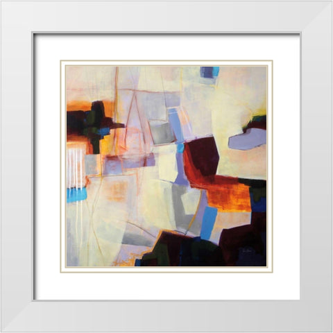 Ferries Come and Go White Modern Wood Framed Art Print with Double Matting by Davies, Jane