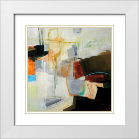 Leaving the Harbour White Modern Wood Framed Art Print with Double Matting by Davies, Jane
