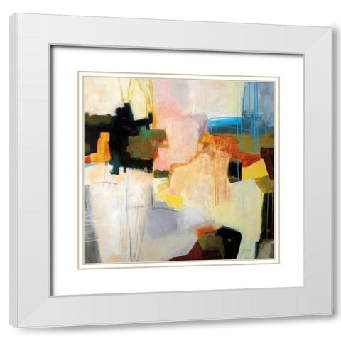 Harbours Edge White Modern Wood Framed Art Print with Double Matting by Davies, Jane