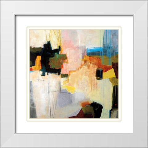 Harbours Edge White Modern Wood Framed Art Print with Double Matting by Davies, Jane