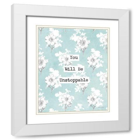 Unstoppable White Modern Wood Framed Art Print with Double Matting by Pertiet, Katie