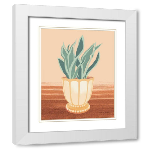 The Great Indoors II Warm White Modern Wood Framed Art Print with Double Matting by Gallagher, Megan