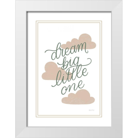 Boho Nursery IV Green White Modern Wood Framed Art Print with Double Matting by Thorns, Becky