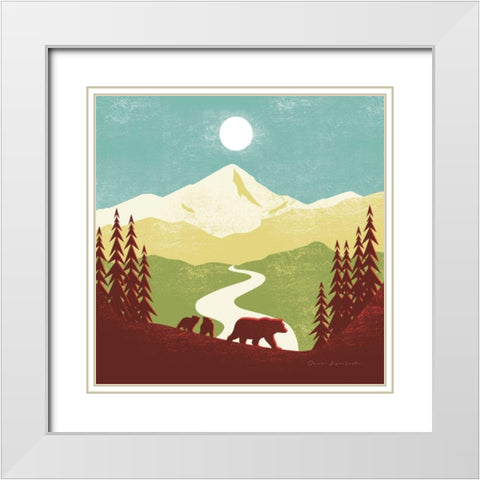 Great Outdoors I White Modern Wood Framed Art Print with Double Matting by Escalante, Omar