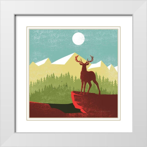 Great Outdoors III White Modern Wood Framed Art Print with Double Matting by Escalante, Omar