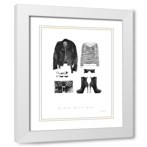 Back in Black III Sweater White Modern Wood Framed Art Print with Double Matting by Charro, Mercedes Lopez