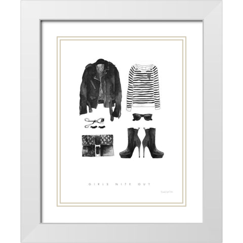 Back in Black III Sweater White Modern Wood Framed Art Print with Double Matting by Charro, Mercedes Lopez