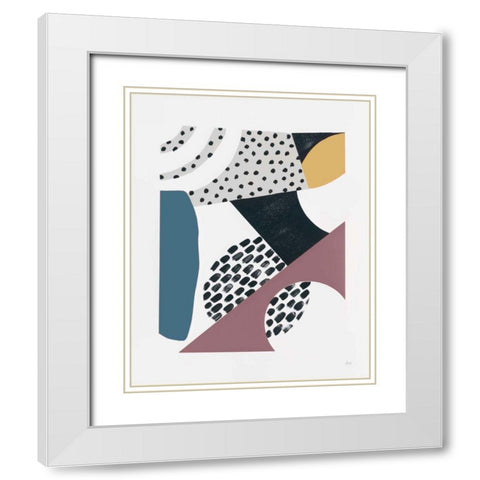 Luminous Tumble II Dark White Modern Wood Framed Art Print with Double Matting by Marshall, Laura