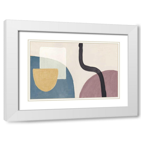 Sandy Balance I Dark White Modern Wood Framed Art Print with Double Matting by Urban, Mary