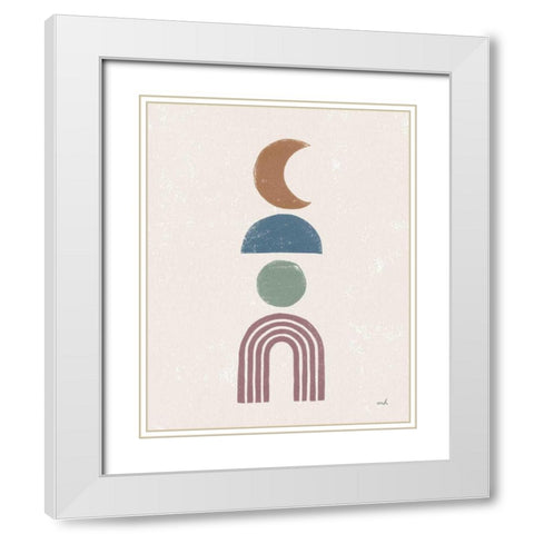 Minimalist Boho I Dark White Modern Wood Framed Art Print with Double Matting by Hershey, Moira