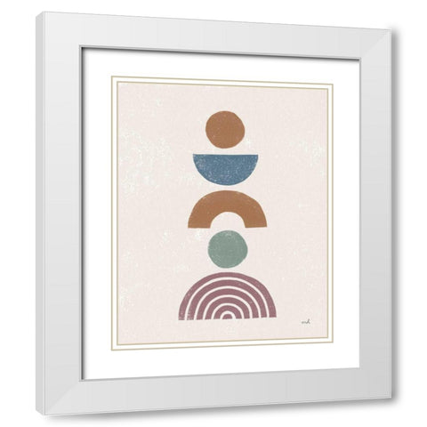 Minimalist Boho II Dark White Modern Wood Framed Art Print with Double Matting by Hershey, Moira