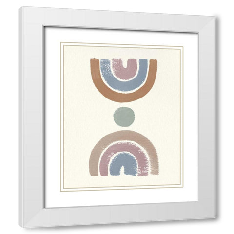 Desert Rainbows I Blue White Modern Wood Framed Art Print with Double Matting by Hershey, Moira