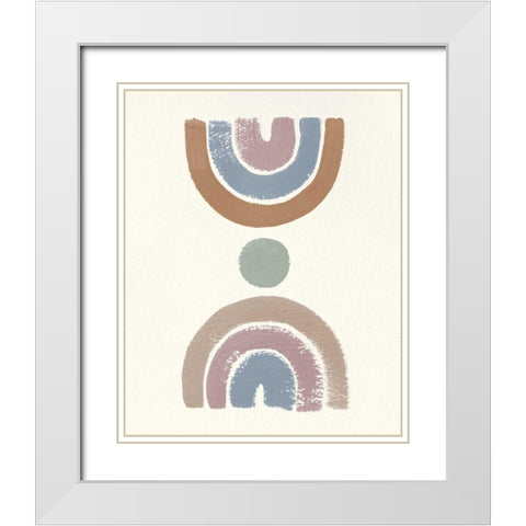 Desert Rainbows I Blue White Modern Wood Framed Art Print with Double Matting by Hershey, Moira