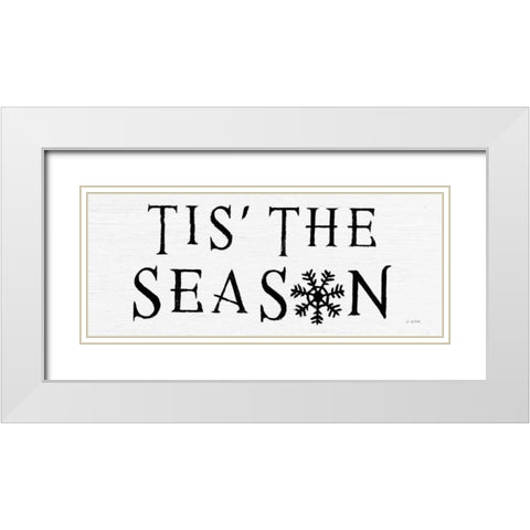 Christmas Affinity IV BW White Modern Wood Framed Art Print with Double Matting by Wiens, James